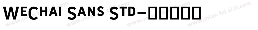 WeChai Sans Std字体转换
